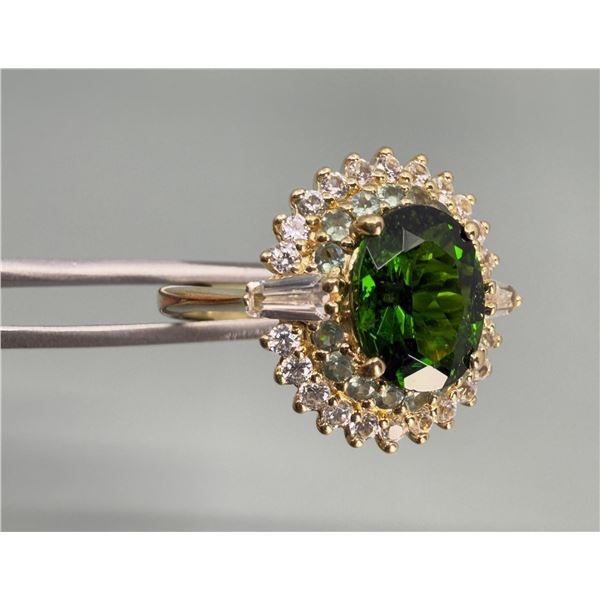 Bella Luce Sterling Silver Green Tourmaline Ring