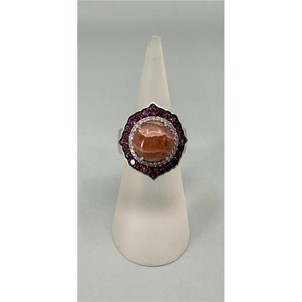 Korevora Sunstone Sterling Silver Ring