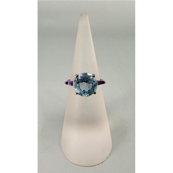 Sterling Silver Blue Topaz Ring
