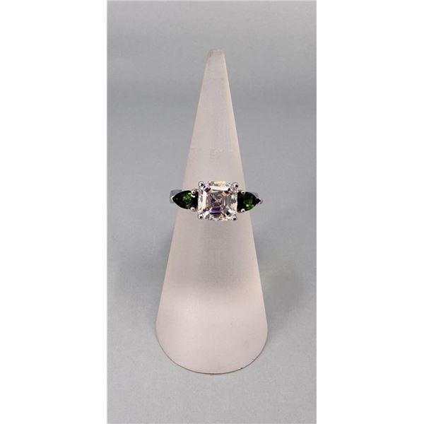 Bella Luce Sterling Silver Green Tourmaline Ring