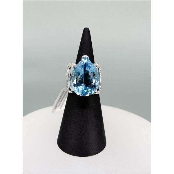 Sterling Silver Blue Topaz Ring