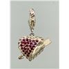 Image 1 : Judith Ripka Sterling Silver Ruby Heart Charm