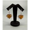 Image 1 : Sterling Silver Amber Earrings