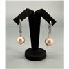 Image 1 : Sterling Silver Tahitian Pearl Earrings