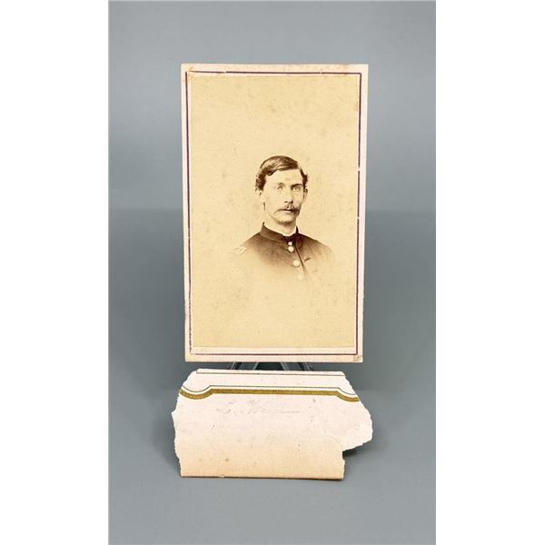 Named Civil War Soldier CDV Photo