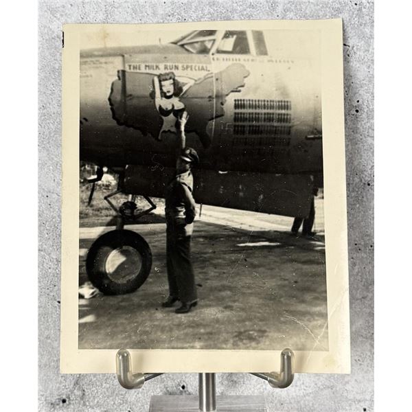 WW2 Bomber Airplane Plane Nose Art Photo
