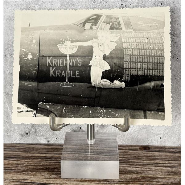 WW2 Bomber Airplane Plane Nose Art Photo