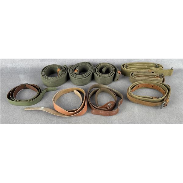 Collection of Soviet SKS Rifle Slings