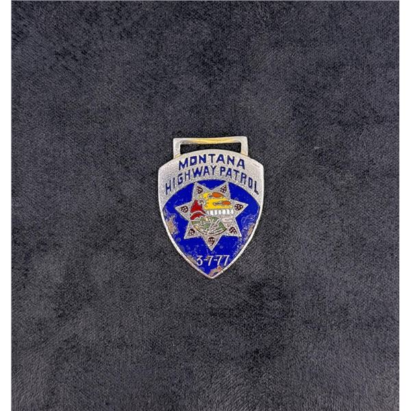Montana Highway Patrol Enamel Watch Fob