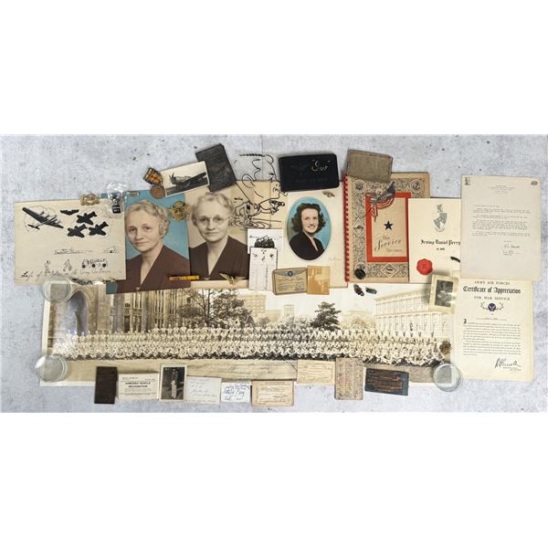 WW2 US Army Air Corps WAC Photos & Ephemera