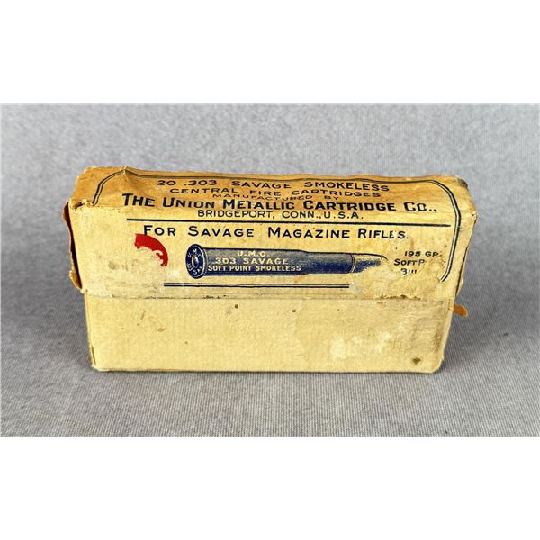 UMC .303 Savage Smokeless Ammo Cartridge Box