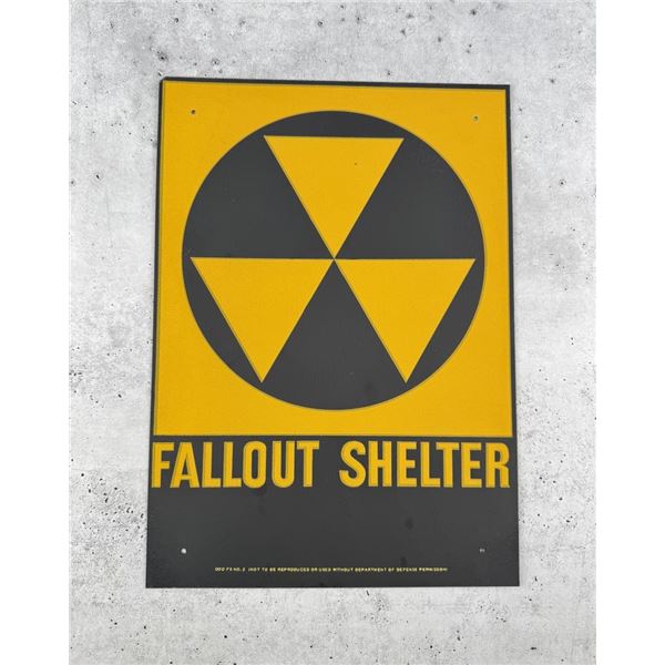 US Department of Defense Fallout Shelter Sign