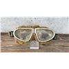 Image 1 : WWI WW1 Period Wool Lined Pilot Flight Goggles