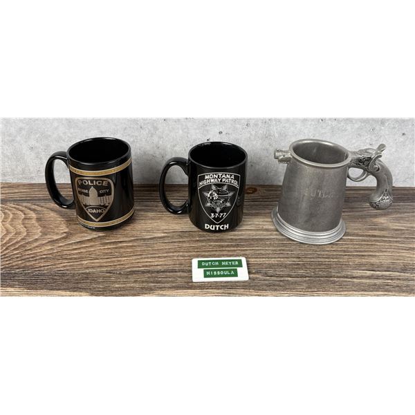 Montana Highway Patrol Officer Coffee Mugs Badge