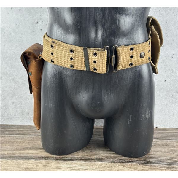 WWI WW1 M1917 Colt 1911 Mills Pistol Belt