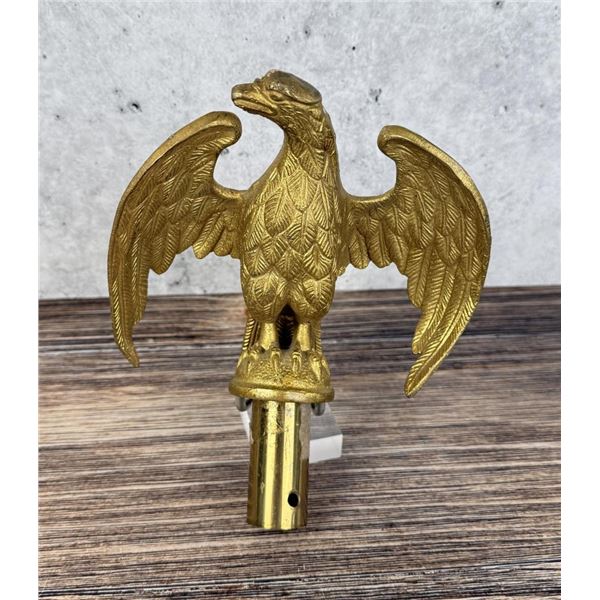Brass American Eagle Flag Pole Topper