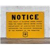 Image 1 : USFS US Forest Service Notice Sign