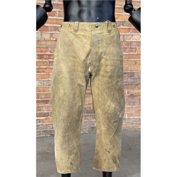 Vintage Button Fly Hirsch Weis Tin Cloth Pants