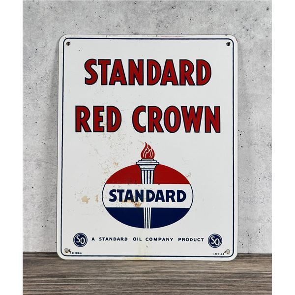 Standard Oil Red Crown Porcelain Gas Sign