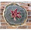Image 2 : Antique Primitive Flower Hooked Rug