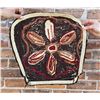 Image 2 : Antique Primitive Abstract Flower Hooked Rug