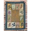 Image 1 : Antique Primitive Leaves Blocks Hooked Rug