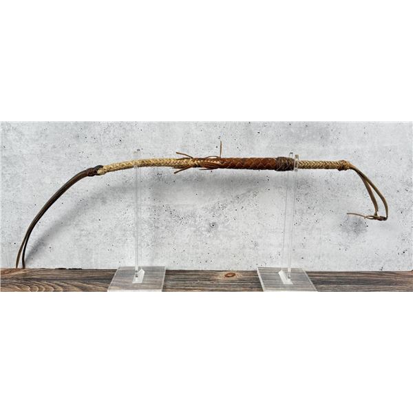 Antique Montana Cowboy Horse Quirt Whip