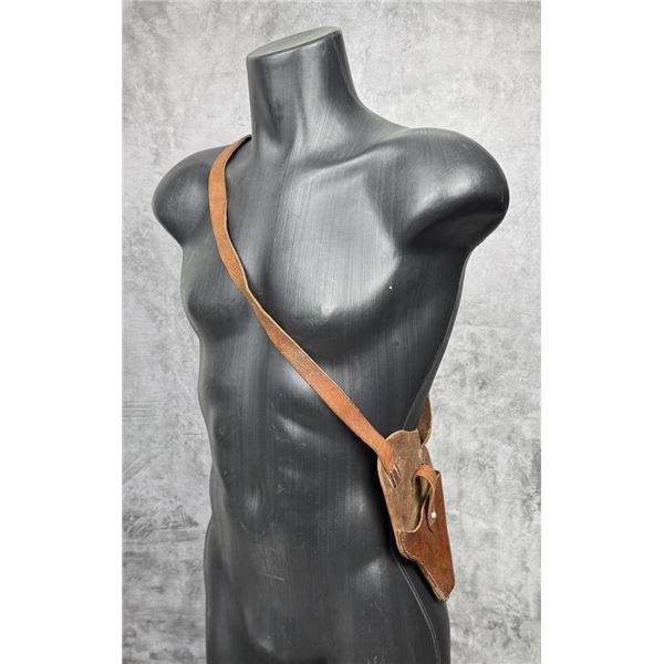 European Military Leather Shoulder Holster Rig