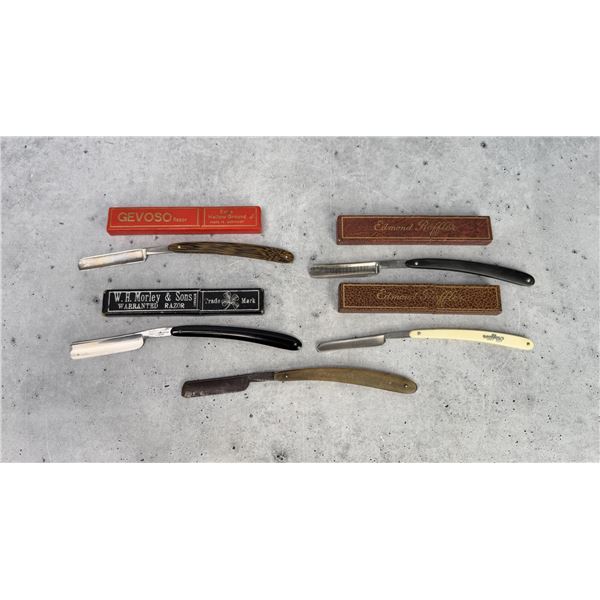 Collection of Antique Straight Razors