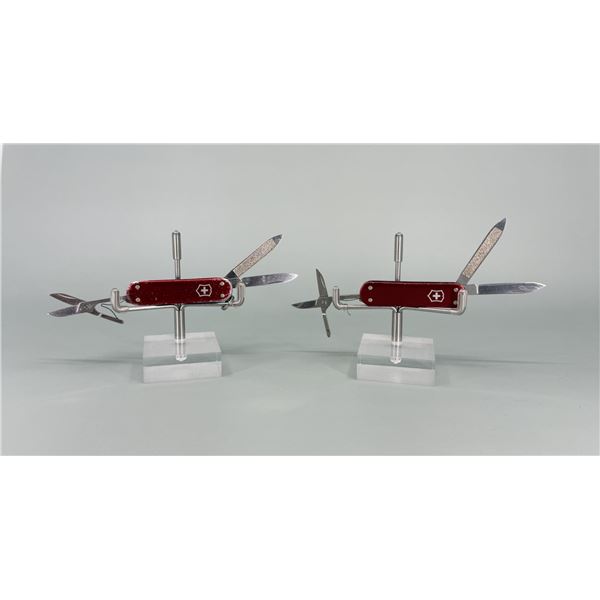 Victorinox Swiss Army Aluminum Pocket Knives