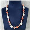 Image 1 : Native American Shell & Coral Bead Necklace