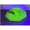 Image 1 : Depression Uranium Glass Serving Platter