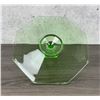 Image 3 : Depression Uranium Glass Serving Platter