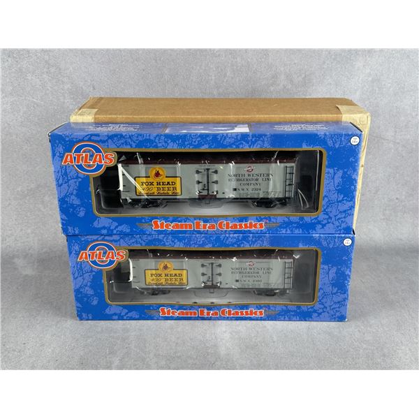 Atlas Fox Head 400 Beer O Scale Model Train Cars