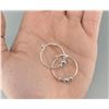 Image 2 : Sterling Silver Hoop Bead Earrings
