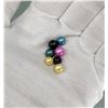 Image 2 : Sterling Silver Multicolor Pearl Necklace