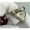 Image 3 : Sterling Silver Blown Glass Heart Bracelet