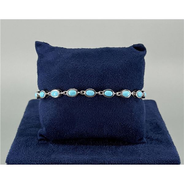 Bella Luce Sterling Blue Opal Tennis Bracelet