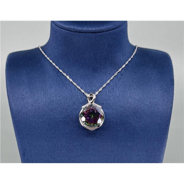 Bella Luce Mystic Topaz Sterling Silver Necklace