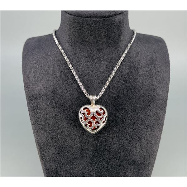 Love More Sterling Silver Necklace