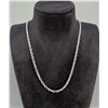 Image 1 : Sterling Silver Chain Link Necklace