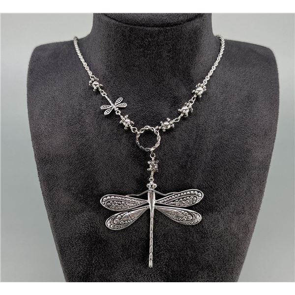 Bella Luce Sterling Silver Dragonfly Necklace