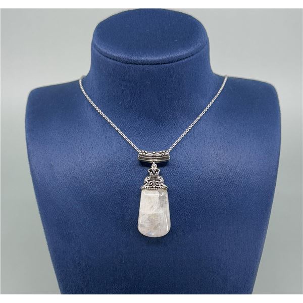 Bella Luce Sterling Rainbow Moonstone Necklace