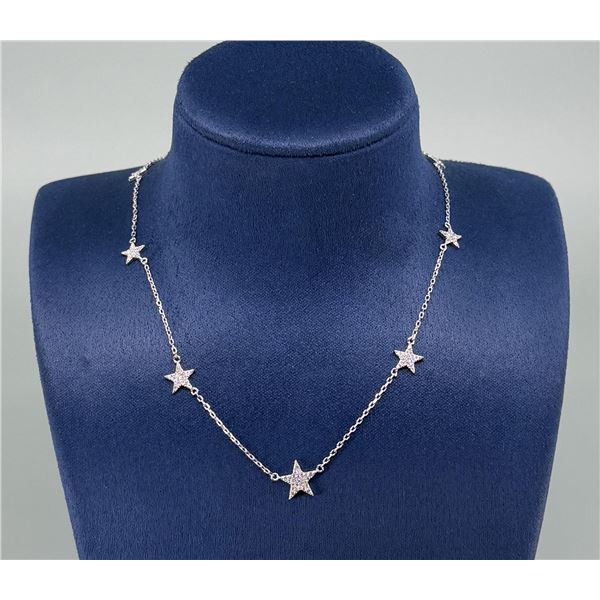 Bella Luce Sterling Silver Stars Necklace