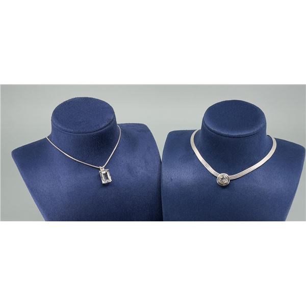 Bella Luce Sterling Silver CZ Necklaces