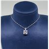 Image 1 : Spacecore Sterling Silver CZ Necklace