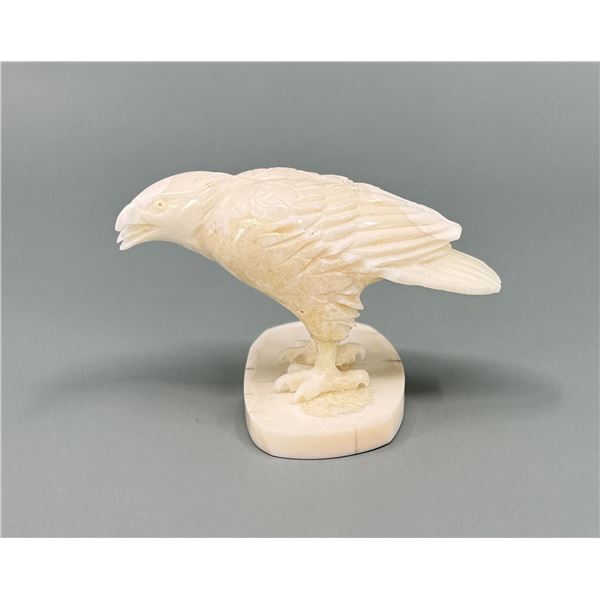 Leonard Savage Alaskan Eskimo Inuit Carved Eagle