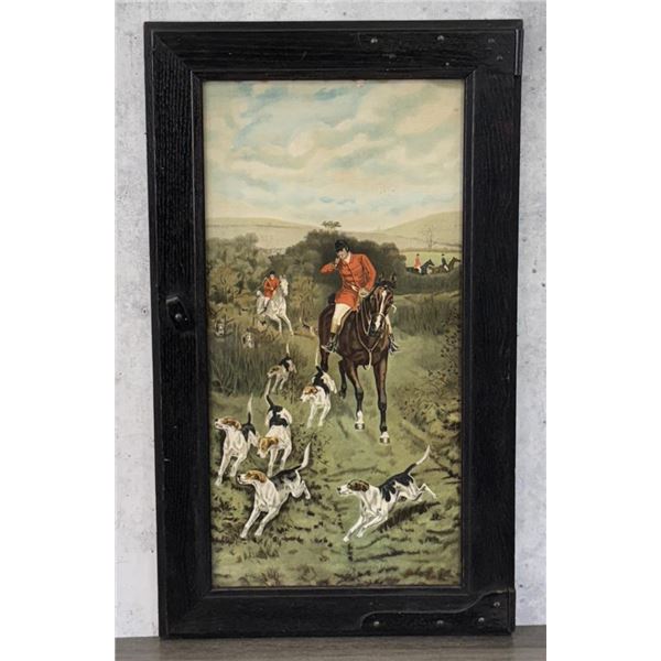 Fox Hunt Lithograph Print
