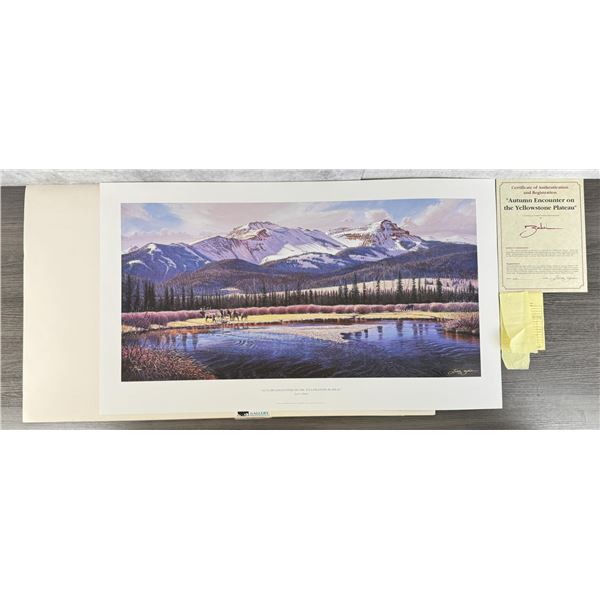 Larry Zabel Autumn Encounter on the Yellowstone