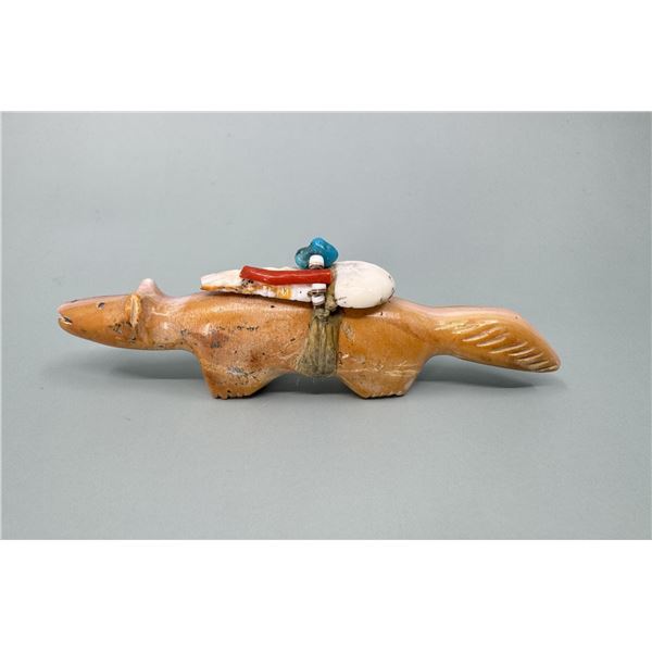 Edna Leki Zuni Indian Carved Fox Fetish